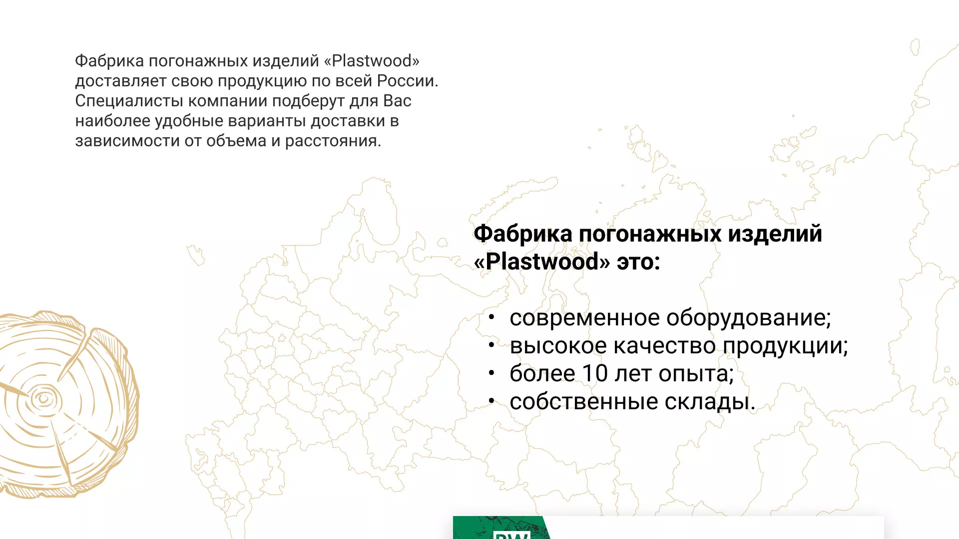 Разработка айдентики и сайта компании «Plastwood» в Междуреченске
